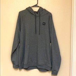 Grey Under Armour hoodie.